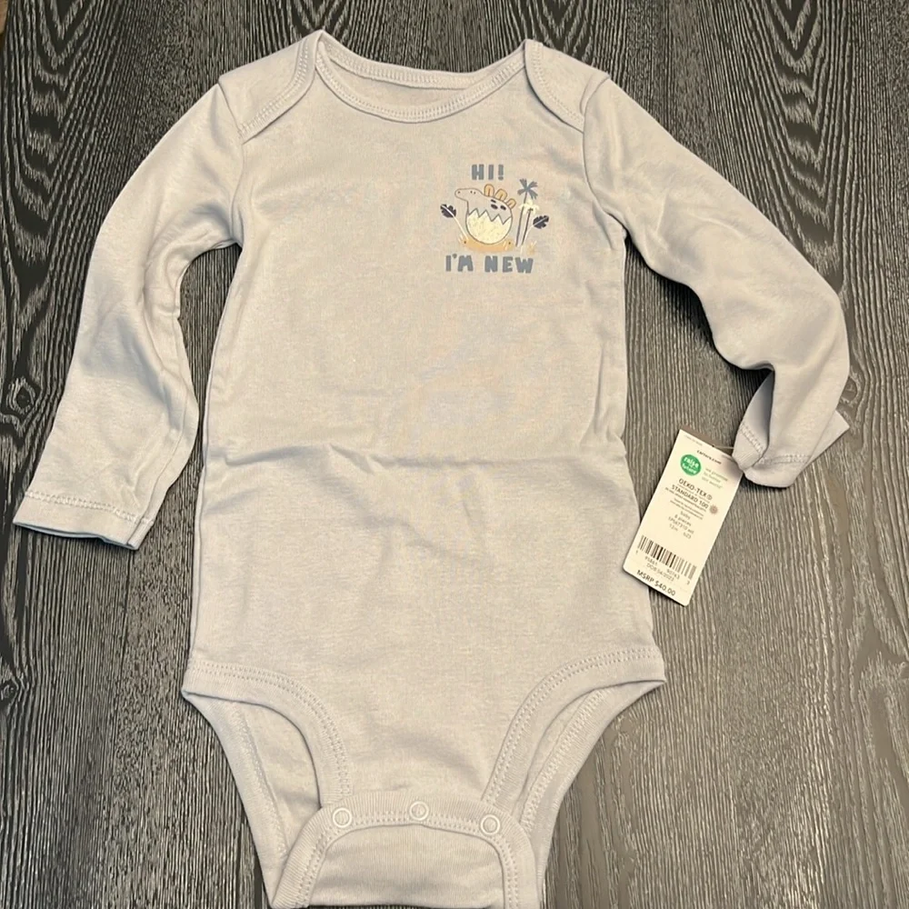 Carters (6)piece-One Piece Items With Snap Closure-12 months-NWT**